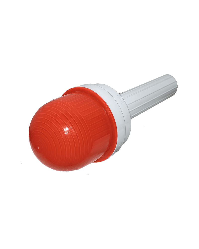 Сигнальный фонарь ФС-4.1 красный с комплектом батареек