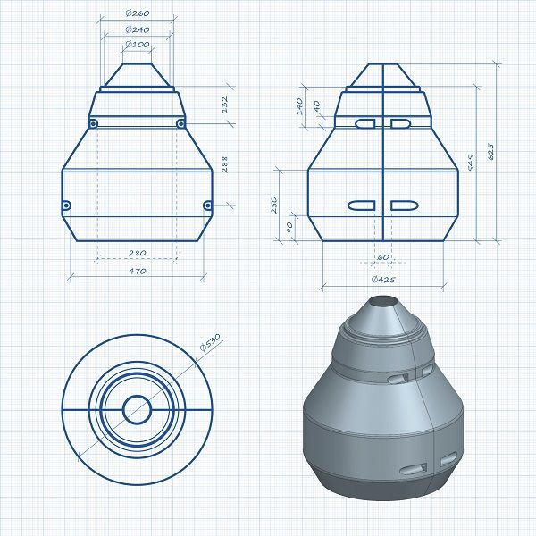 Цоколи к круглым опорам Д-100 Н-540 — изображение 2